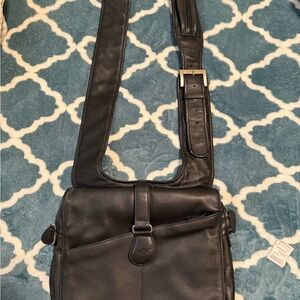Black Leather Men's Bag